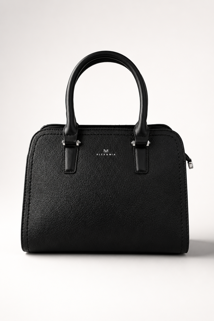 Cartera Alex&Mia — Beige y negra  (0145)